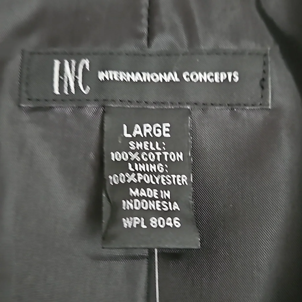 Beautiful INC double breastfed knit coat, black, sz L, NWT - Picture 2 of 5